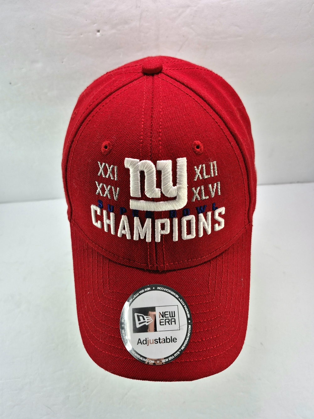 NWT New Era New York Giants Multi-Super Bowl Champions Red Adjustable Hat Cap